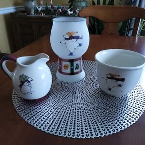 Pfaltzgraff Holiday Snow Bear Hurricane, Small Pitcher, Small Pottery